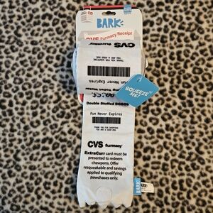 BARK.co Brand CVS Furmacy Receipt Dog Toy, All Dog Sizes, NWT